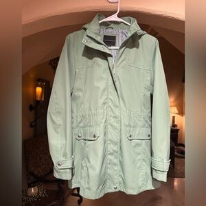 Weatherproof Mint Utility Jacket for Women